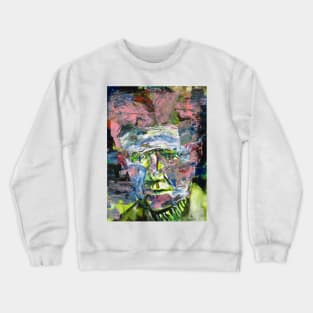 EMIL CIORAN acrylic and watercolor portrait Crewneck Sweatshirt